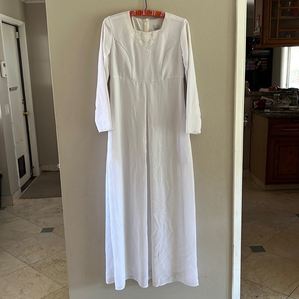 White temple dress